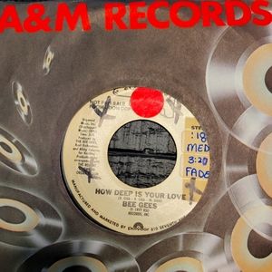 Bee Gees "How Deep is Your Love" 7in vinyl, excellent condition.